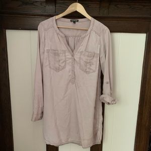 Express-roll up sleeve dress